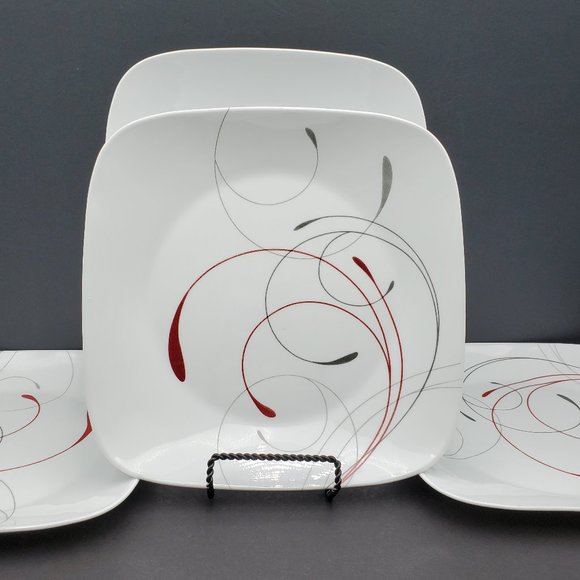 Corelle Dining Corelle Splendor Square Dinner Plates White Plate